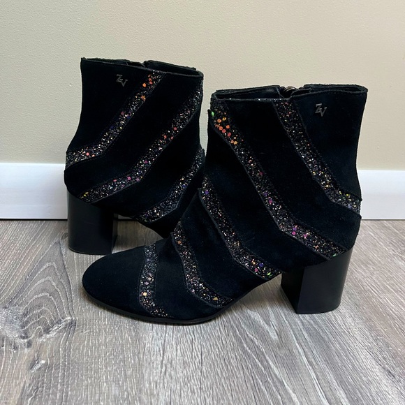 Zadig & Voltaire Lena Suede Glitter Boots SZ 36 - Picture 1 of 7